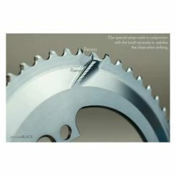 Plateau En Aluminium Ovale Absolute Black Winter Line 110 BCD 50 T -Kmc Soldes 719803 4