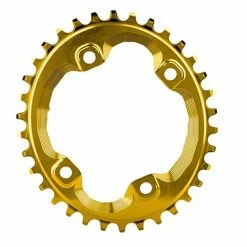 Plateau En Aluminium Ovale à 4 Bras Asymétrique Vis Incluse Absolute Black 96 BCD Shim.XT M8000 34 T