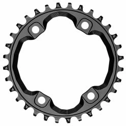 Plateau 4 Bras Asymétrique En Aluminium Vis Inclise Absolute Black 96 BCD Shimano XT M8000 30 T